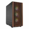 Caixa de PC Sharkoon REBEL C70M RGB Full Tower preta, madeira