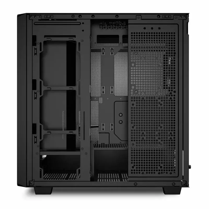Caixa de PC Sharkoon REBEL C70M RGB Full Tower preta, madeira