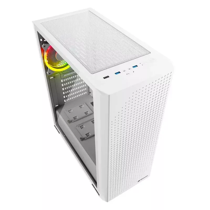 Caixa de PC Sharkoon VS9 RGB Midi Tower branca