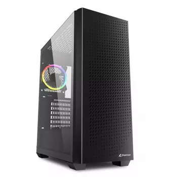 Caixa de PC Sharkoon VS9 RGB Midi Tower preta