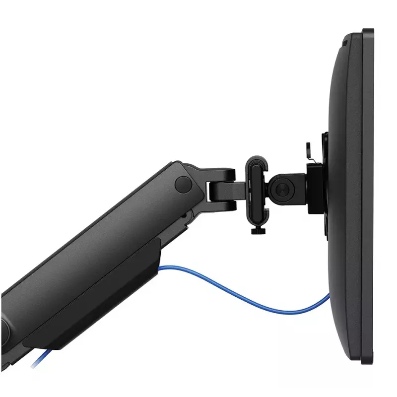 Braço de monitor Neomounts DS65S-950BL2 24-34 polegadas - mola a gás - Topfix - ajustável em várias posições - bloqueio a 180°