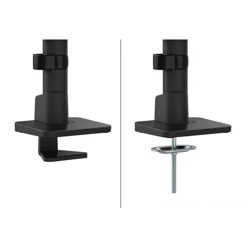 Braço de monitor Neomounts DS65S-950BL2 24-34 polegadas - mola a gás - Topfix - ajustável em várias posições - bloqueio a 180°