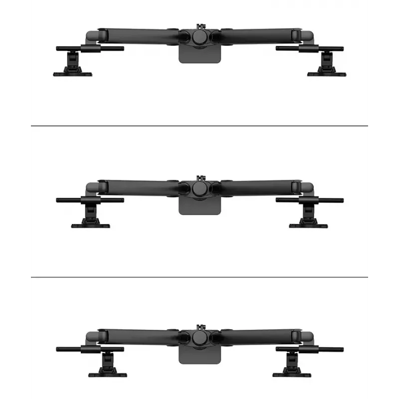 Braço de monitor Neomounts DS65S-950BL2 24-34 polegadas - mola a gás - Topfix - ajustável em várias posições - bloqueio a 180°