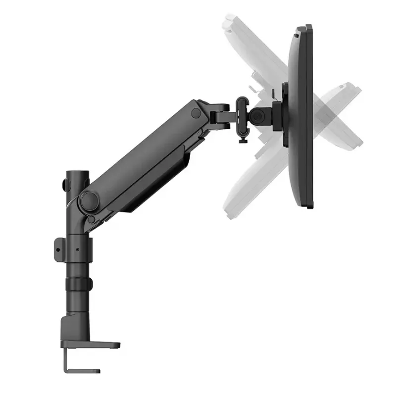 Braço de monitor Neomounts DS65S-950BL2 24-34 polegadas - mola a gás - Topfix - ajustável em várias posições - bloqueio a 180°