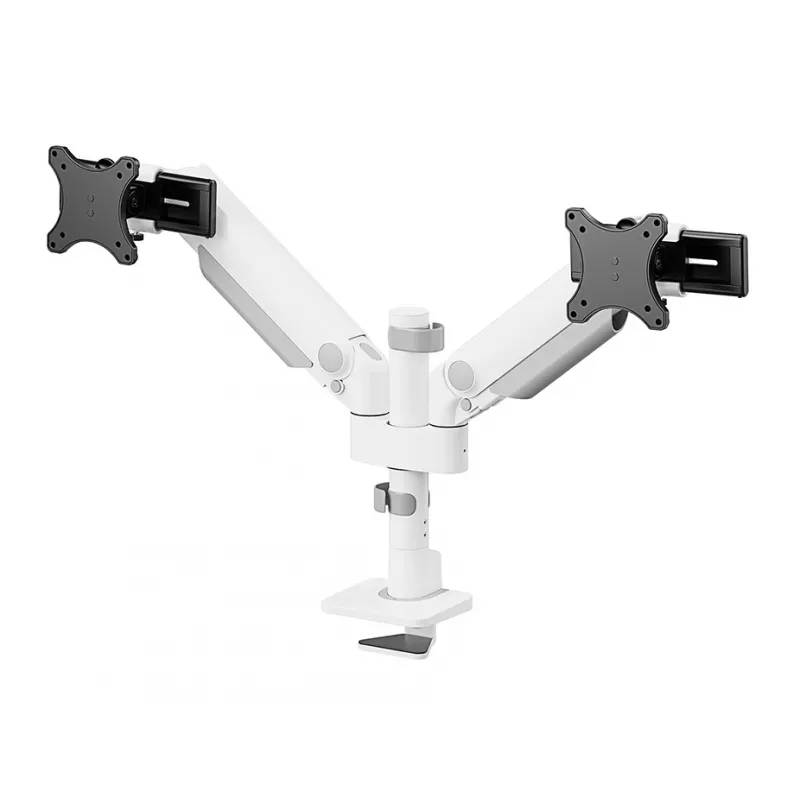 Braço de monitor Neomounts DS65S-950WH2 24-34 polegadas - mola a gás - Topfix - ajustável em várias posições - bloqueio a 180°