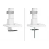 Braço de monitor Neomounts DS65S-950WH2 24-34 polegadas - mola a gás - Topfix - ajustável em várias posições - bloqueio a 180°