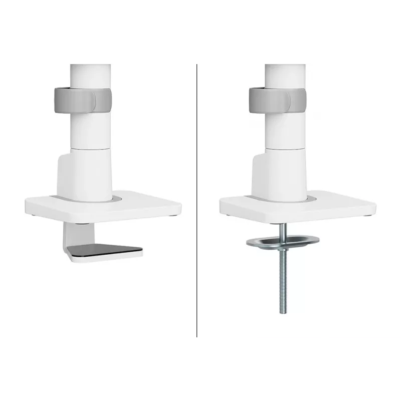 Braço de monitor Neomounts DS65S-950WH2 24-34 polegadas - mola a gás - Topfix - ajustável em várias posições - bloqueio a 180°