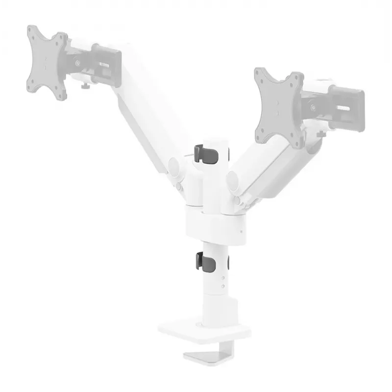 Braço de monitor Neomounts DS65S-950WH2 24-34 polegadas - mola a gás - Topfix - ajustável em várias posições - bloqueio a 180°