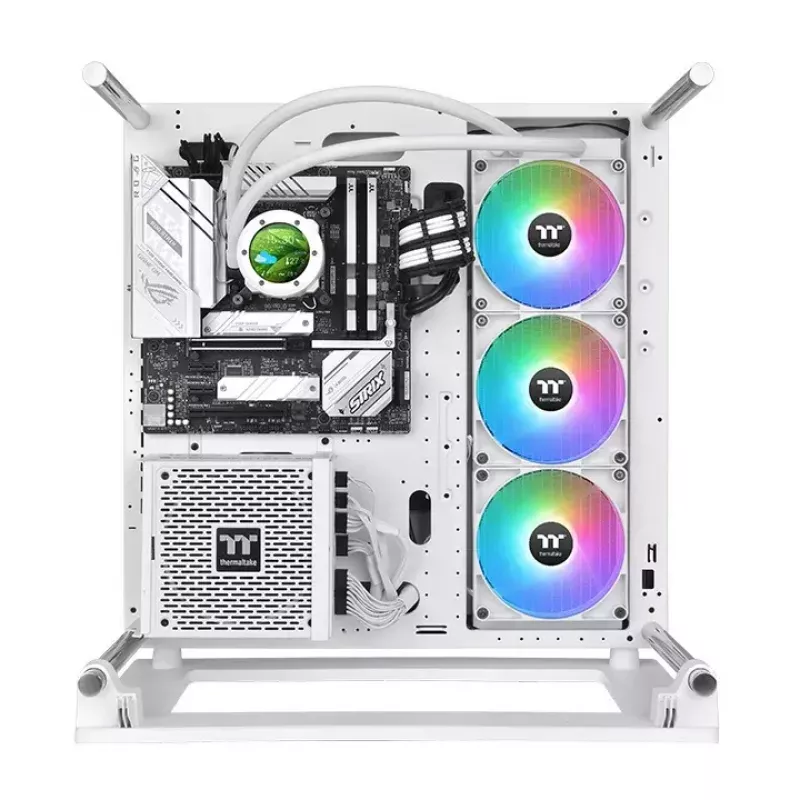 Thermaltake TH420 V2 Ultra ARGB Sync Snow Edition (CL-W407-PL14SW-A) refrigeração líquida All-in-One para CPU, 420 mm, 3x 140 mm, 3,02 mmH2O, branco