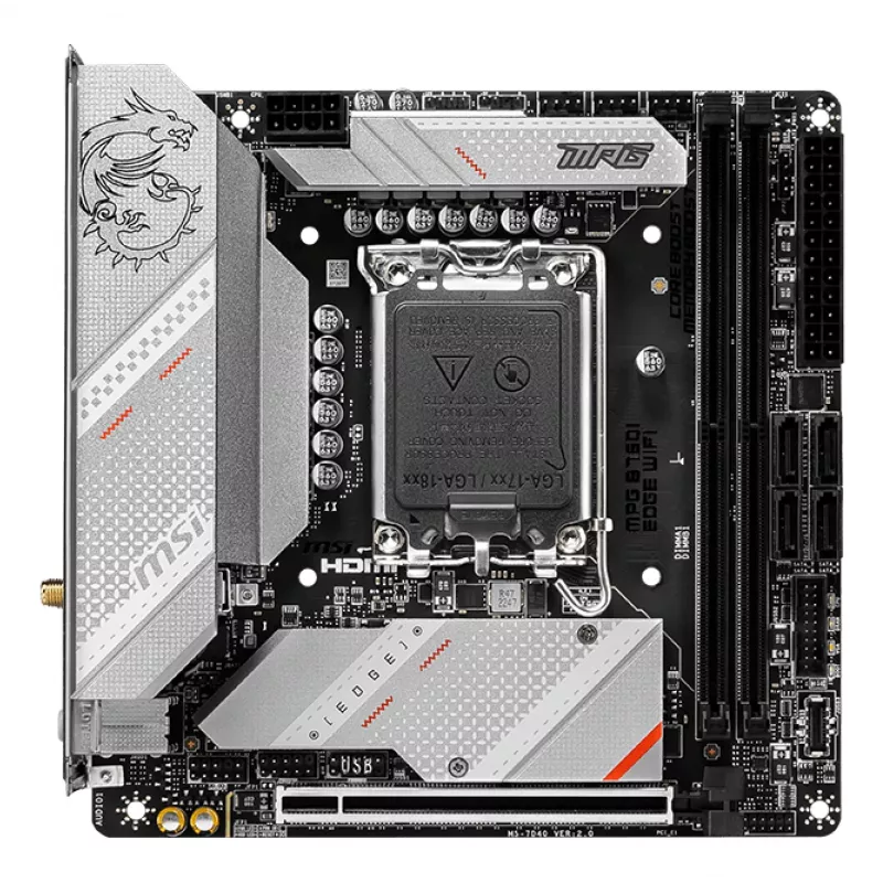 Placa-mãe MSI MPG B760I EDGE WIFI Intel B760 LGA 1700 Mini-ATX