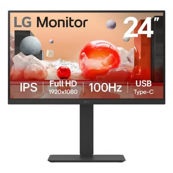 Monitor de computador LG 24BA650 60,5 cm (23,8 inch) 1920 x 1080 píxeis Full HD LED preto