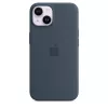 Capa de silicone com MagSafe para APPLE iPhone 14 - Storm Blue