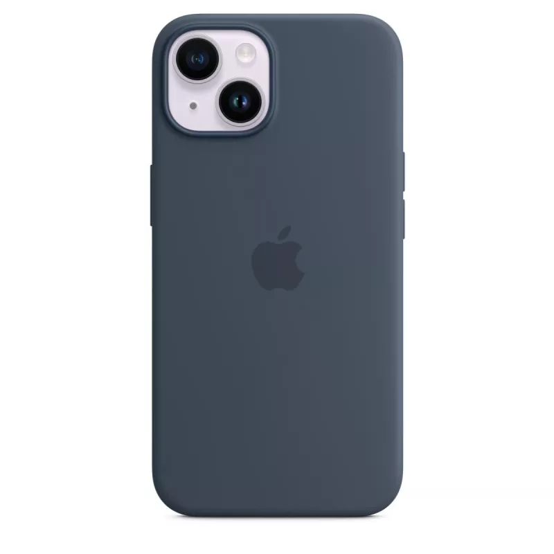 Capa de silicone com MagSafe para APPLE iPhone 14 - Storm Blue