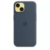 Capa de silicone com MagSafe para APPLE iPhone 14 - Storm Blue