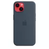 Capa de silicone com MagSafe para APPLE iPhone 14 - Storm Blue