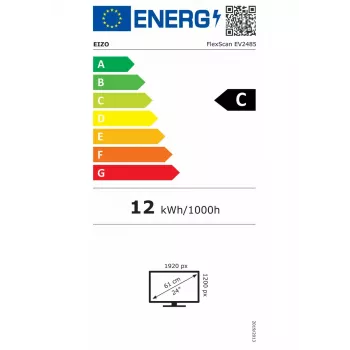 Monitor de computador EIZO FlexScan EV2485-WT 61,2 cm (24,1