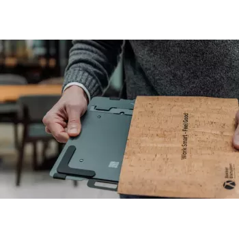 Suporte para portátil BakkerElkhuizen FlexTop 170 preto cinzento-escuro alumínio borracha aço