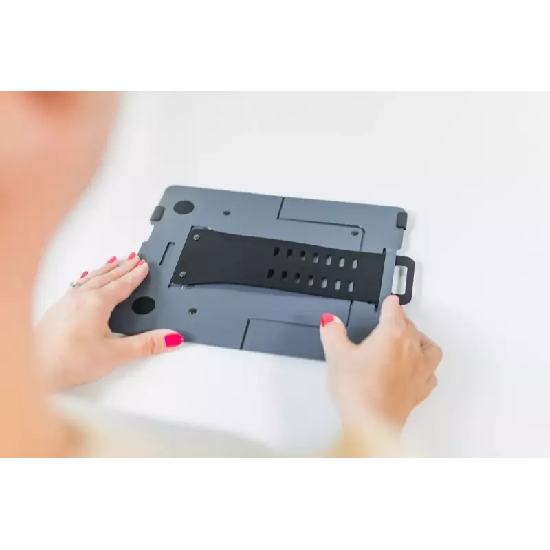 Suporte para portátil BakkerElkhuizen FlexTop 170 preto cinzento-escuro alumínio borracha aço