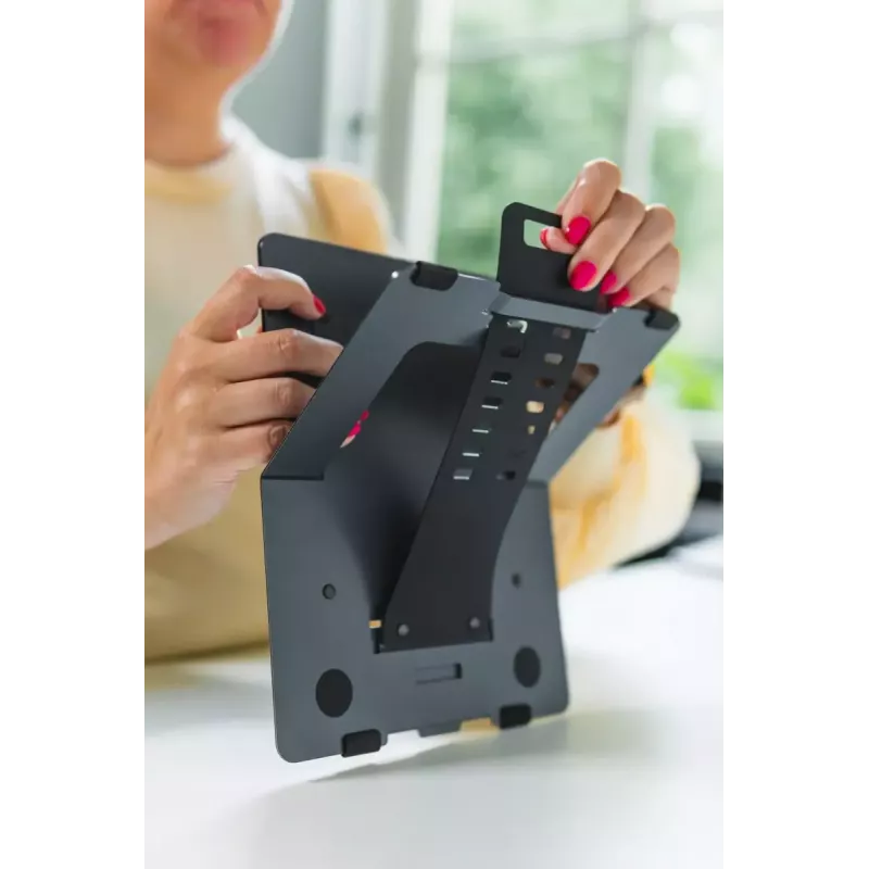 Suporte para portátil BakkerElkhuizen FlexTop 170 preto cinzento-escuro alumínio borracha aço