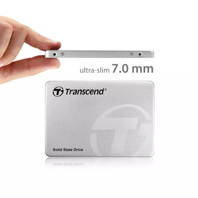 TRANSCEND SSD 370 128GB 2.5in SATA Ill 6gb/s Mlc Caixa de alumínio