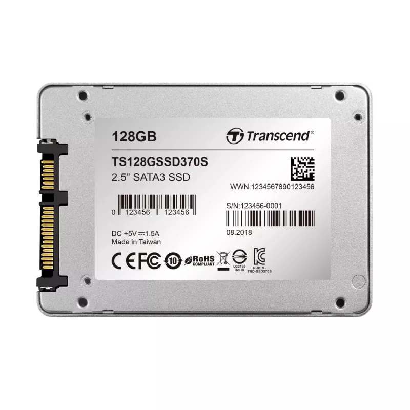 TRANSCEND SSD 370 128GB 2.5in SATA Ill 6gb/s Mlc Caixa de alumínio