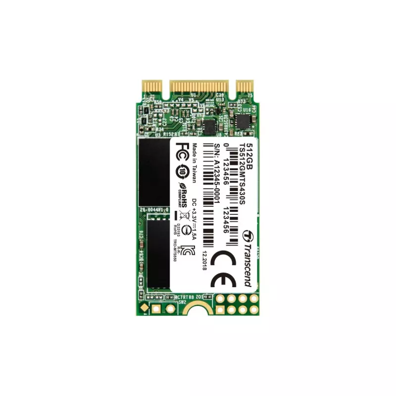 SSD TRANSCEND 430s 512GB M.2 2242 SATA III 6Gb/s 3D Nand Flash