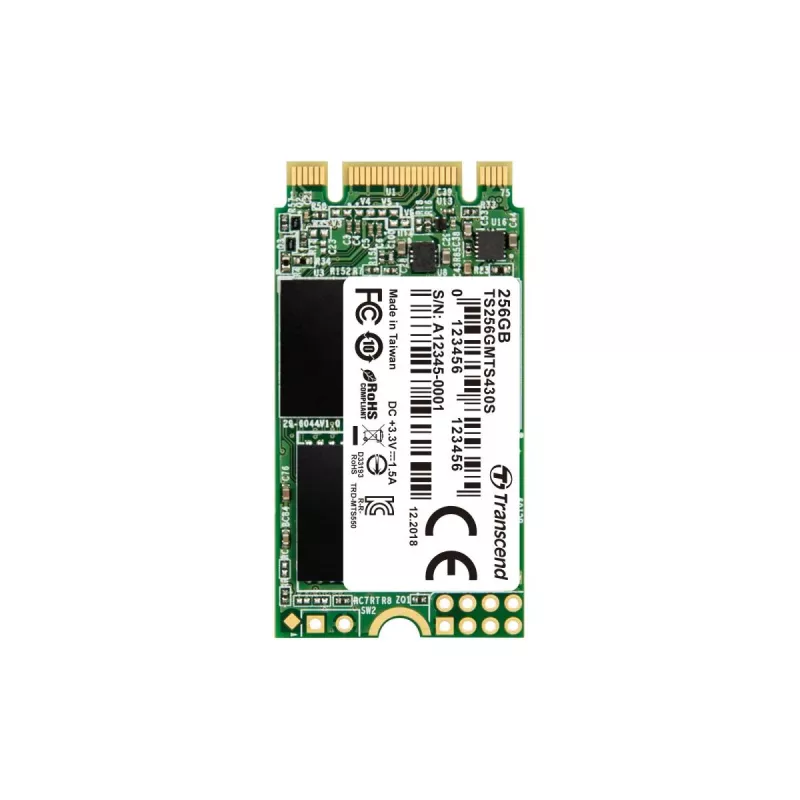 SSD TRANSCEND 430s 256 GB M.2 2242 SATA III 6 Gb/s 3D-NAND-Flash