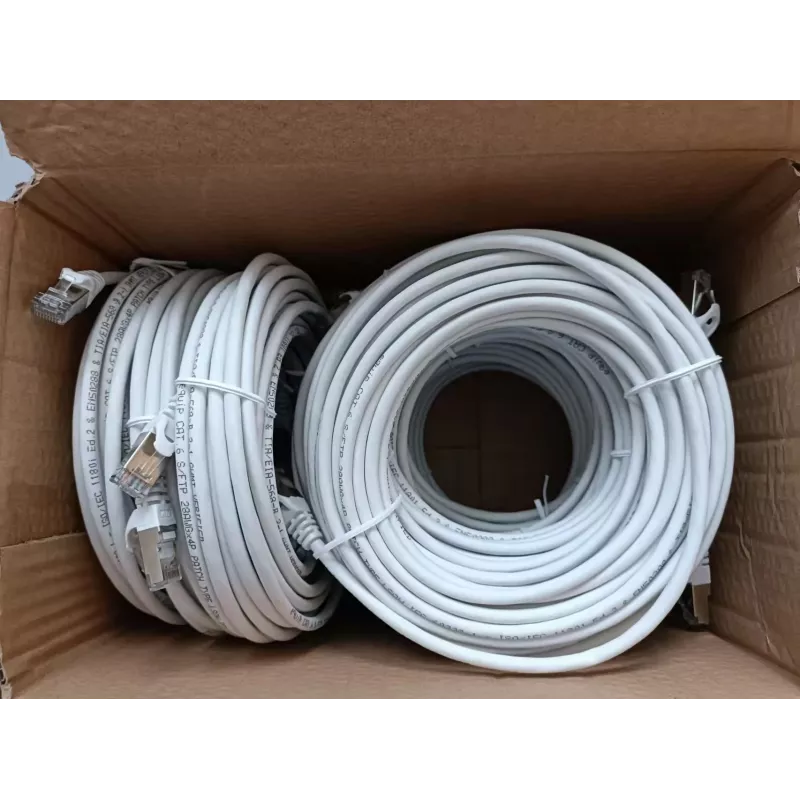 Equip Cabo de patch Cat.6 S/FTP, 10,0 m, branco, 9 unid./conjunto