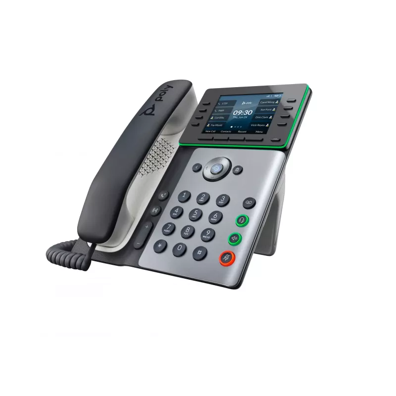 Telefone IP HP Poly Edge E350 e compatível com PoE, IPS, 320 x 240 píxeis, 4:3, WPA2-Enterprise, EAP-TLS, HTTPS, ENERGY STAR, RoHS, Federal Communications Commission (FCC), CE, BSMI