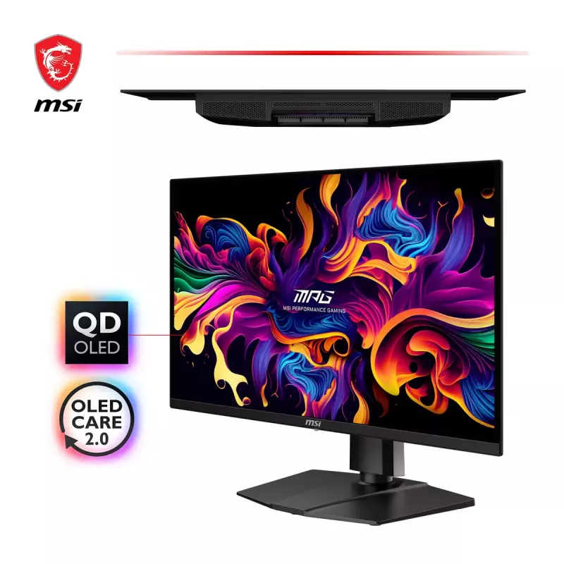 Monitor de computador MSI MPG 321URXDE QD-OLED 80 cm (31,5 polegadas) 3840 x 2160 píxeis 4K Ultra HD preto
