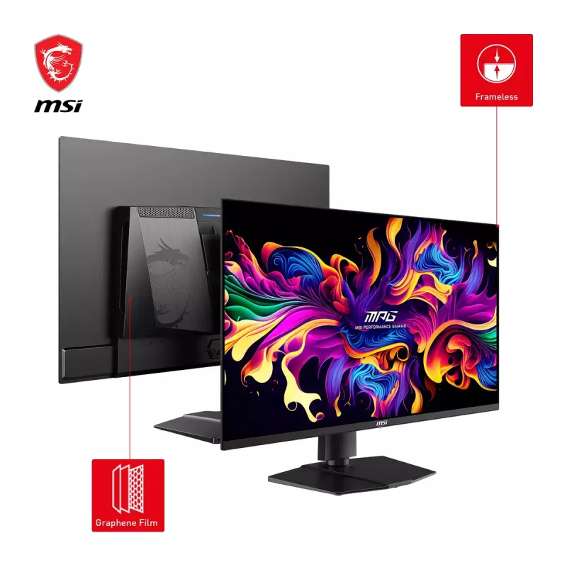 Monitor de computador MSI MPG 321URXDE QD-OLED 80 cm (31,5 polegadas) 3840 x 2160 píxeis 4K Ultra HD preto