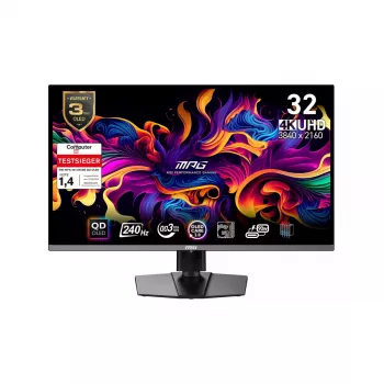 Monitor de computador MSI MPG 321URXDE QD-OLED 80 cm (31,5 polegadas) 3840 x 2160 píxeis 4K Ultra HD preto
