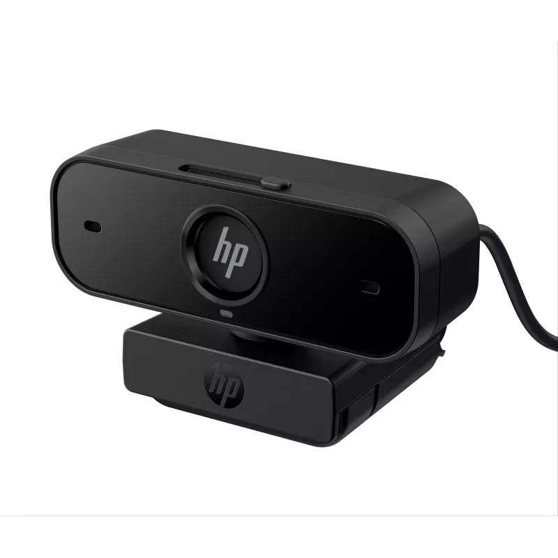 HP 435 FHD webcam (77B10AA), 2 MP, 1920 x 1080, 30 fps, USB-A 2.0, focagem automática, cobertura de privacidade, microfone duplo, preto