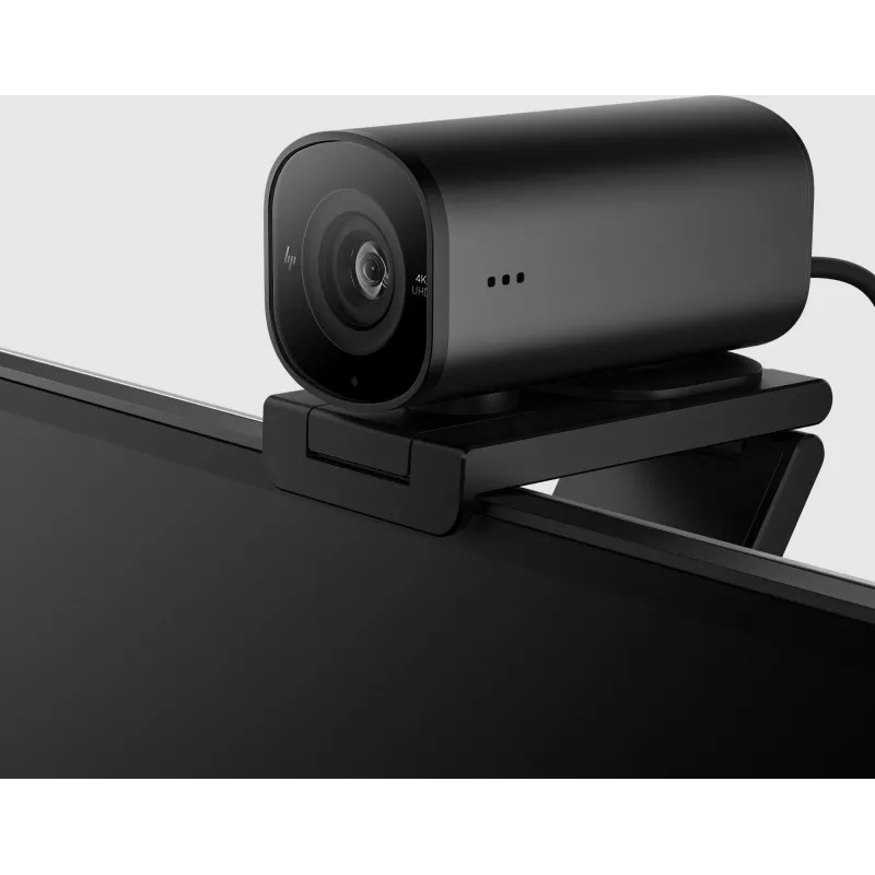 Webcam HP 965 4K Streaming, 8 MP, 3840 x 2160 píxeis, Full HD, 60 fps, 1280x720@30fps, 1280x720@60fps, 1920x1080@30fps, 1920x1080@60fps, 3840x2160@30fps, USB