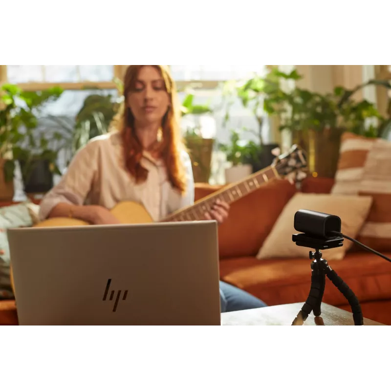 Webcam HP 965 4K Streaming, 8 MP, 3840 x 2160 píxeis, Full HD, 60 fps, 1280x720@30fps, 1280x720@60fps, 1920x1080@30fps, 1920x1080@60fps, 3840x2160@30fps, USB