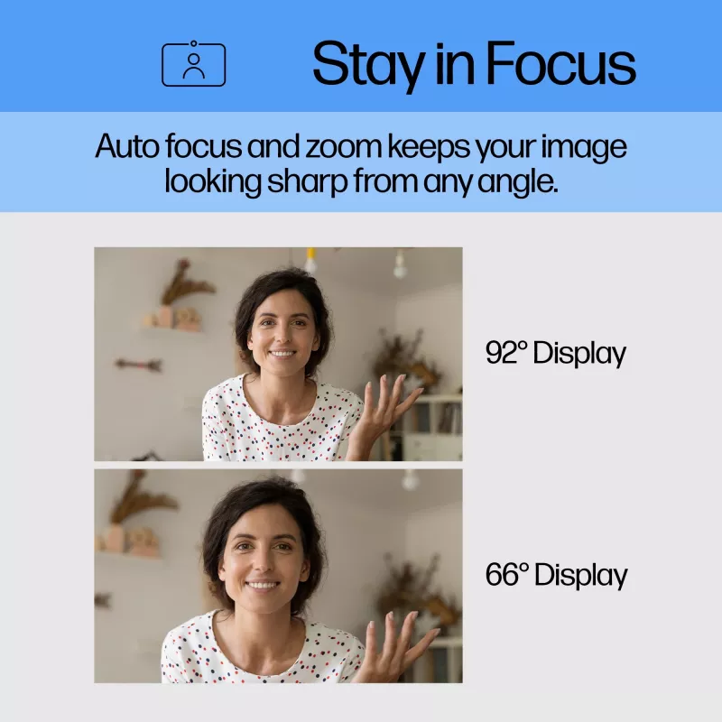 Webcam HP 620 FHD, 4 MP, 1920 x 1080 píxeis, Full HD, 60 fps, 720p, 1080p, 5x