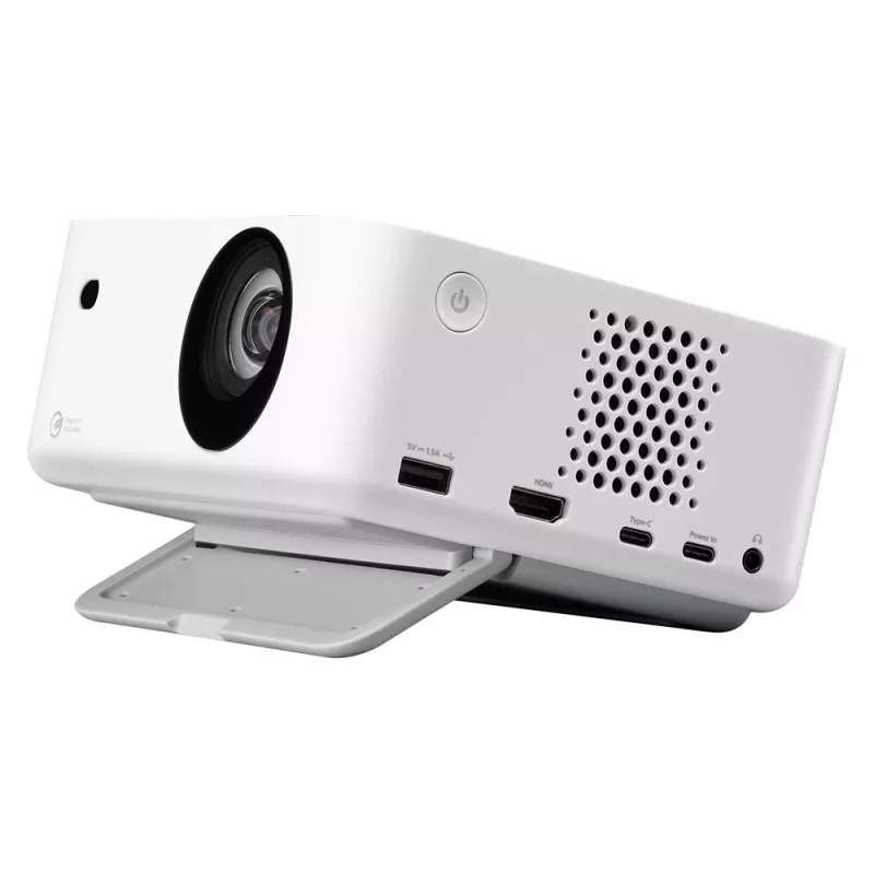 Projetor DLP laser portátil de curta distância Optoma ML1080ST, Full HD 1920x1080, 1200 lm, USB-C, IPX5, branco