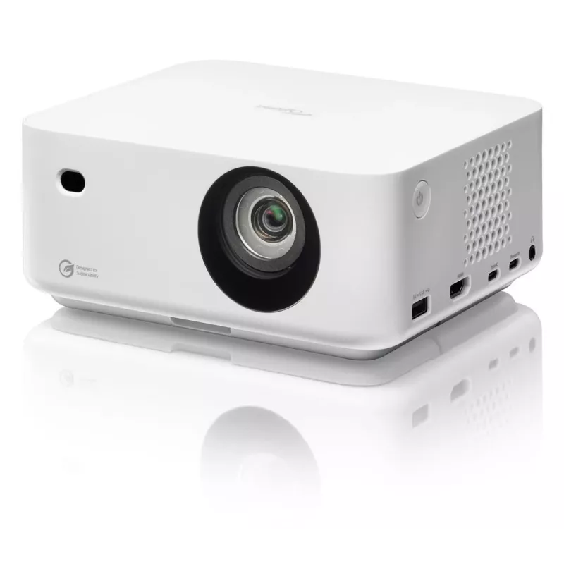 Projetor DLP laser portátil de curta distância Optoma ML1080ST, Full HD 1920x1080, 1200 lm, USB-C, IPX5, branco