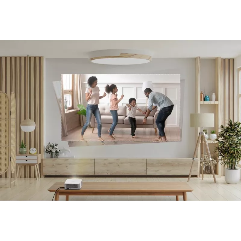 Projetor DLP laser portátil de curta distância Optoma ML1080ST, Full HD 1920x1080, 1200 lm, USB-C, IPX5, branco