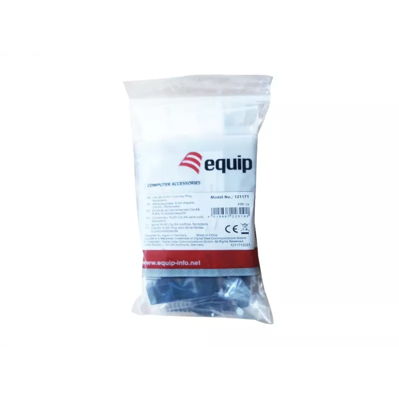 Conector de fios Equip 121171 RJ-45 níquel