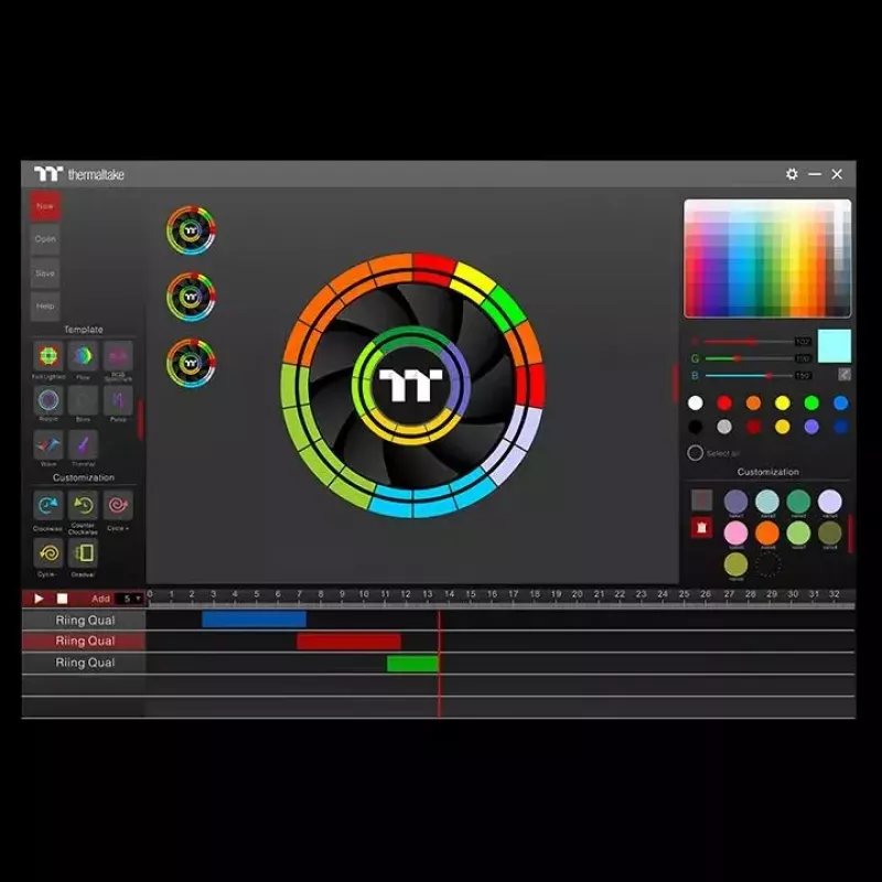 Ventoinha Thermaltake Riing Quad 12 RGB