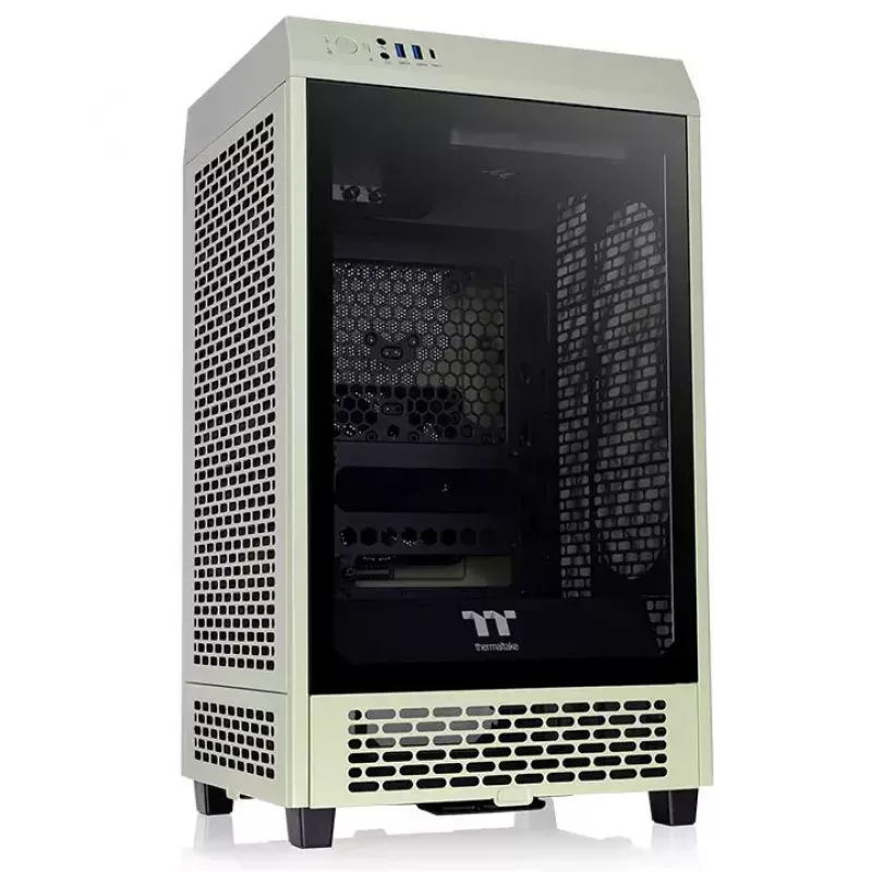 Caixa de PC Thermaltake Tower 200 Mini Tower verde