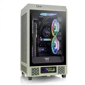 Caixa de PC Thermaltake Tower 200 Mini Tower verde