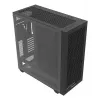 Caixa Thermaltake AX500 CA-11D-00F1WN-00 Full Tower E-ATX, vidro temperado, 4 ventoinhas de 140 mm, suporte para unidades de 2,5/3,5 polegadas, preta