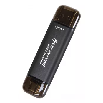 TRANSCEND Esd310c - 128GB SSD portátil - USB Type-A / USB Type-C