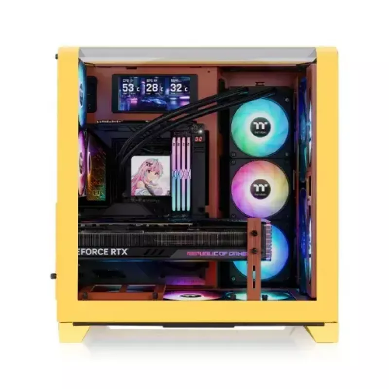 Caixa Midi-Tower Thermaltake CA-11F-00MMWN-00 caramelo suporte PS2 ventoinhas 120–200 mm