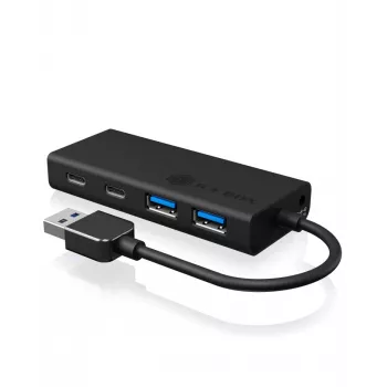 ICY BOX IB-HUB1426-U3 USB 3.2 Gen 1 (3.1 Gen 1) Type-A 5000 Mbit/s Preto