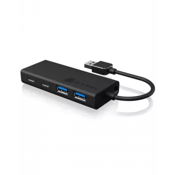 ICY BOX IB-HUB1426-U3 USB 3.2 Gen 1 (3.1 Gen 1) Type-A 5000 Mbit/s Preto