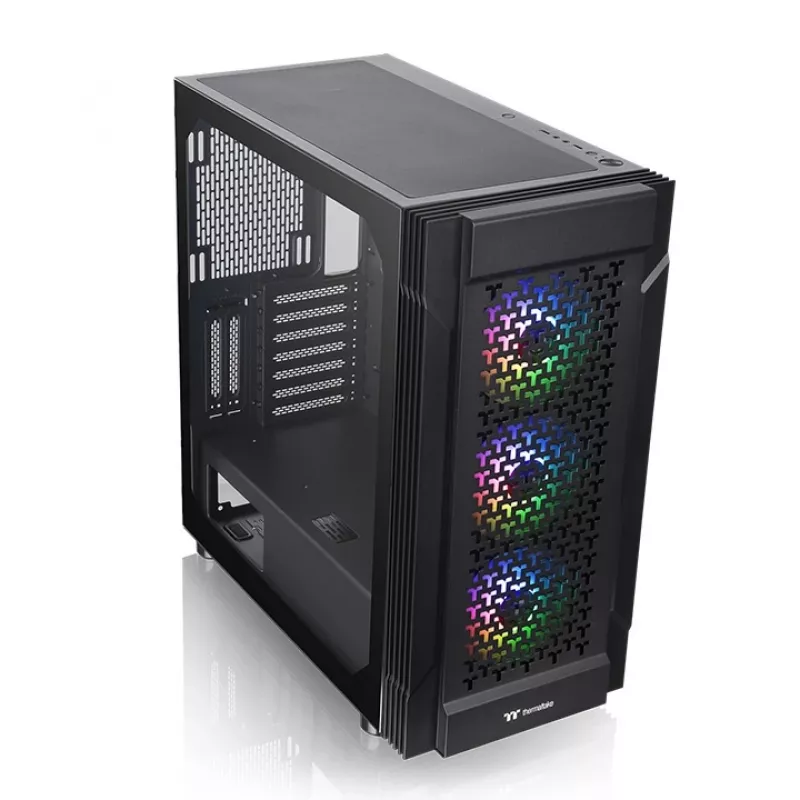 THERMALTAKE Caixa Mid Tower - Versa T27 TG ARGB - Preto