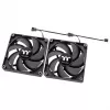 THERMALTAKE Ventoinha para PC - CT120 - 12 cm - Preto - Pack de 2